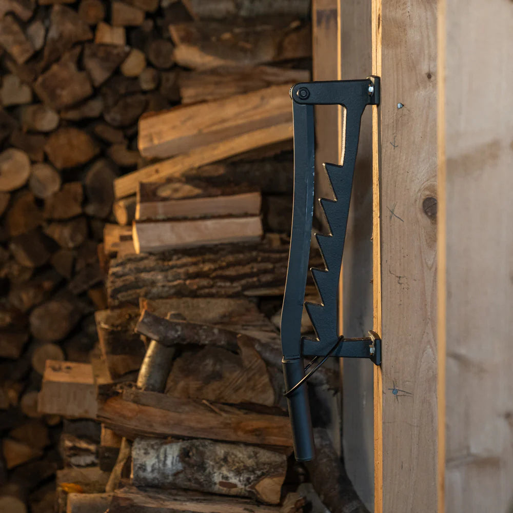 Wall-mounted Kindling Splitter