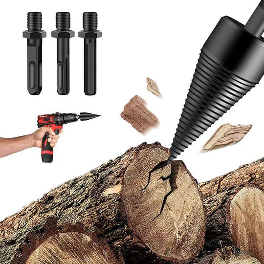 Wood splitting drill - Efficient and Safe Wood Splitting!